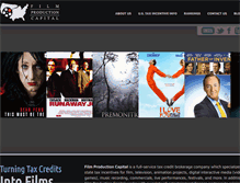 Tablet Screenshot of filmproductioncapital.com